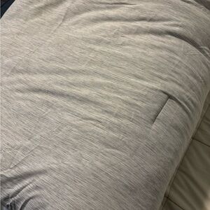 Elegant Gray and White Bedding Set and Pillow Shams